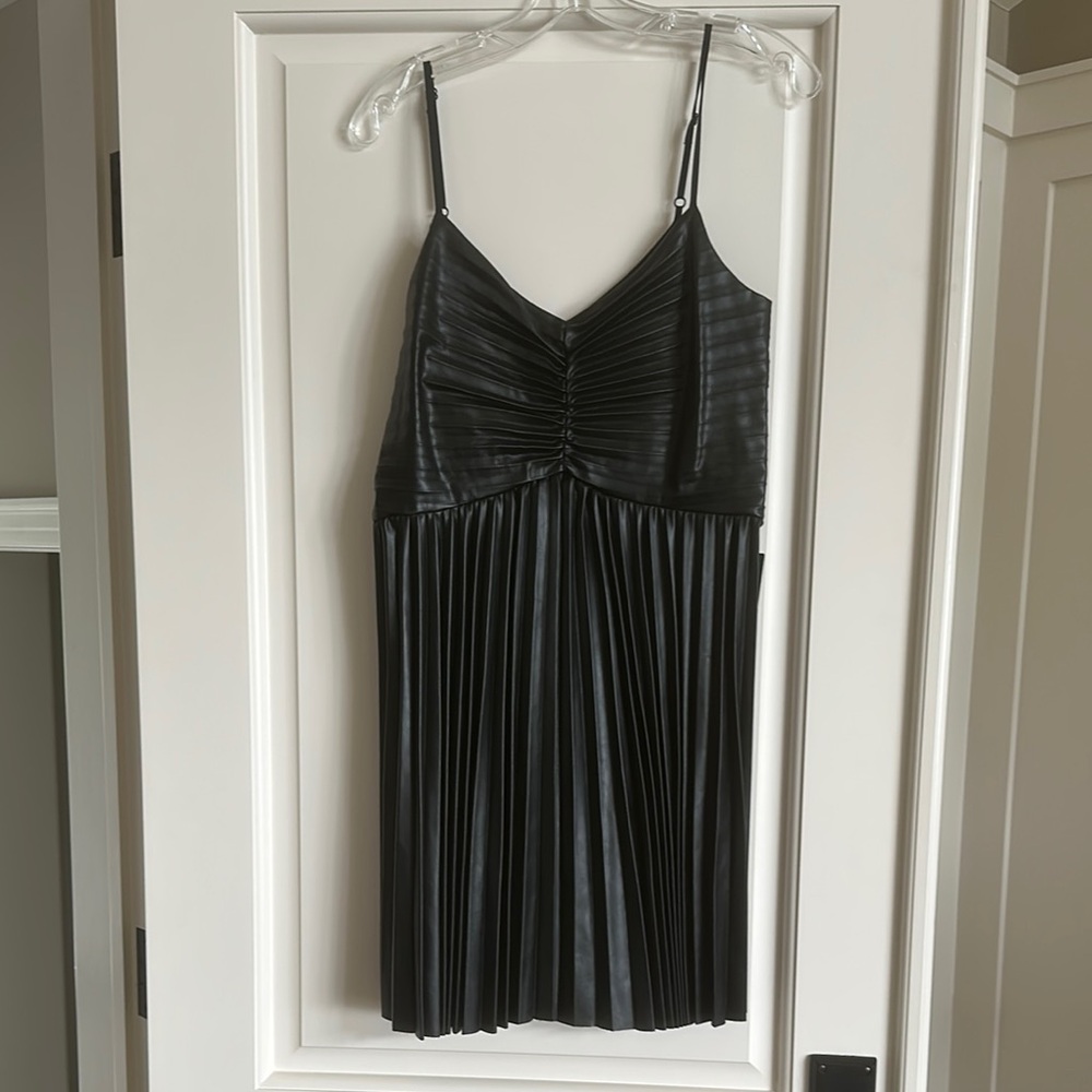 Black Pleated Dress